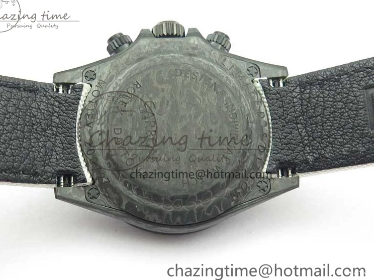 MiroTime 0215 WrinkleFree Daytona DIW Carbon Noob 1:1 Best Edition White Black Dial on Nylon Strap SA 2614